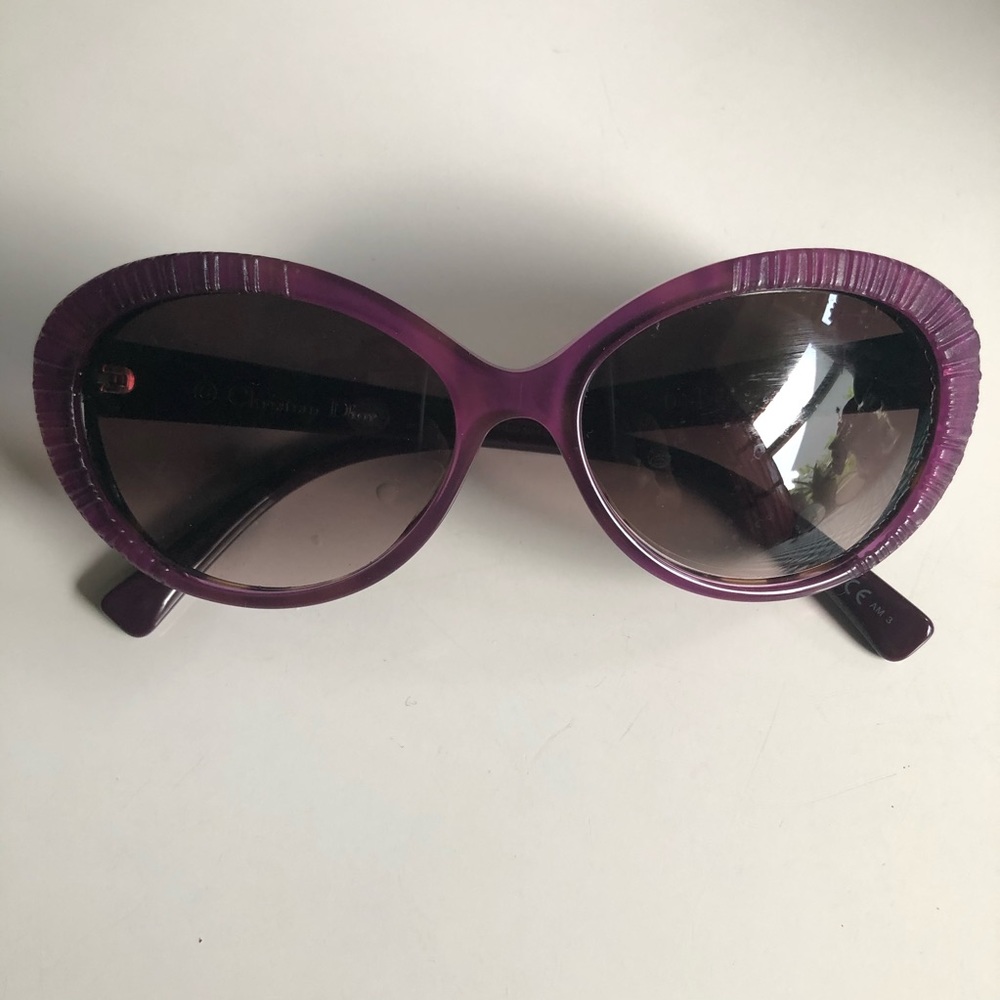 Dior Taffetas3 Violet Sunglasses SL1K8 Italy Cat eye